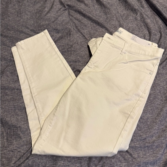 NWT Loft Mid Rise Skinny Jeans in White - Picture 6 of 6